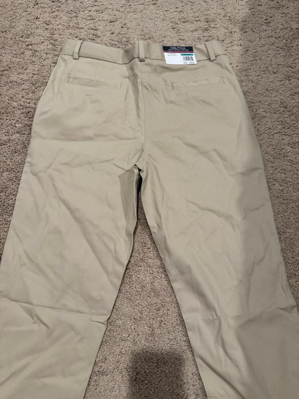 Nautica Girls Khaki School Uniform Pants Size 16.5 Plus – Adjustable Waist NWT - Picture 5 of 8
